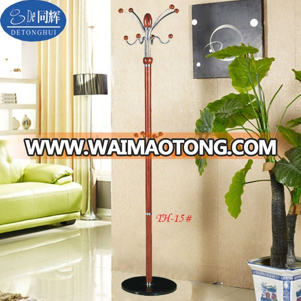 TH-15# new Elegant wooden metal hotel hall coat rack stand